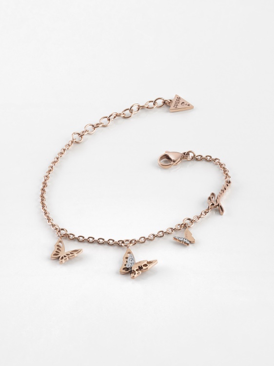 Fly-away-гривна Guess розово злато