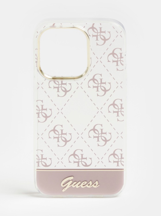 Guess розов капак с лого на Iphone 14 Pro 4g