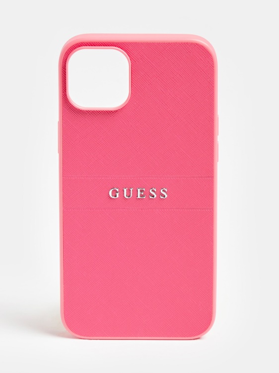 Guess Iphone 14 Plus Saffiano Cover Fuchsia