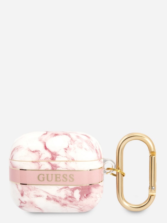 мраморен калъф Airpods 3 Guess розов