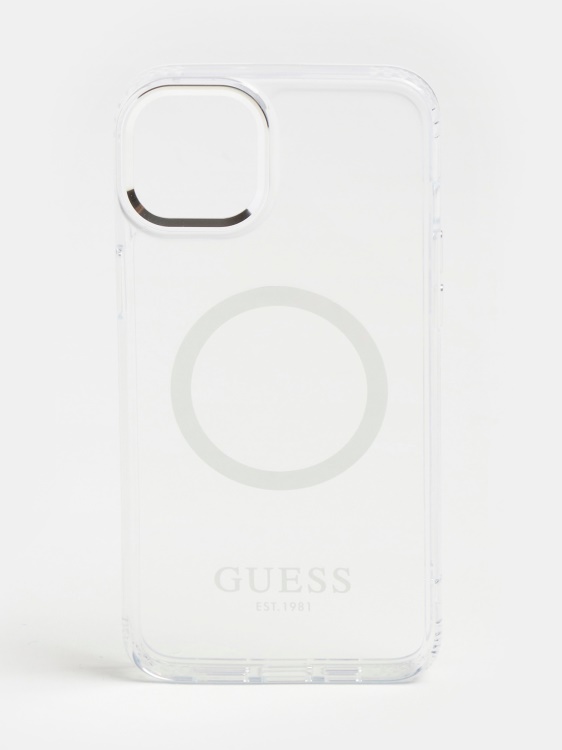 калъф за Iphone 14 Plus Magsafe Silver Guess