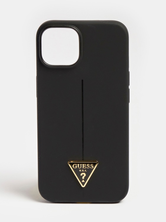Iphone 14 силиконов калъф Guess черен