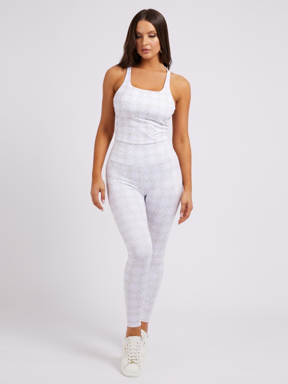 бели целия клин с лого Guess
