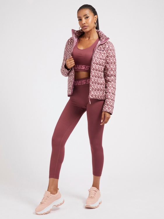 Guess All Over Logo Puffer