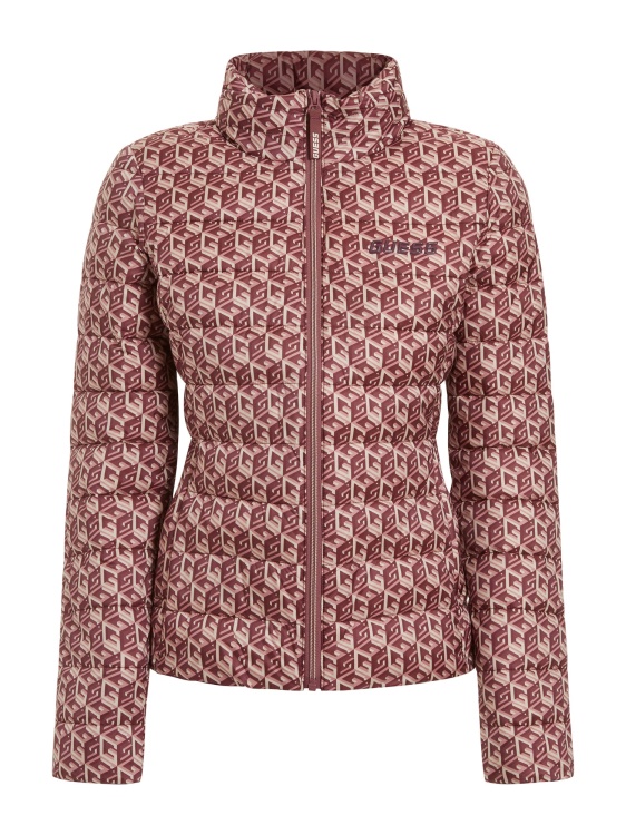 Guess All Over Logo Puffer