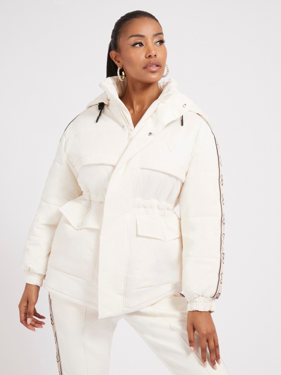 бял водоустойчив пуф Guess