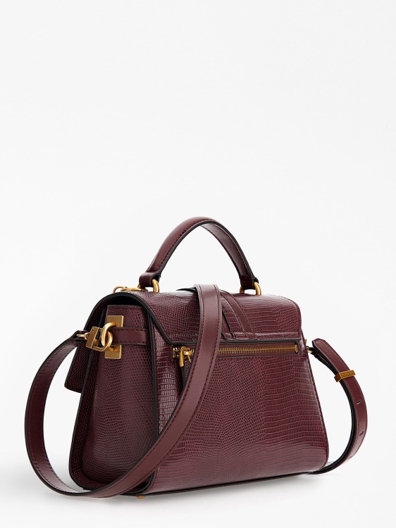 червена мини чанта с щампа на питон Ginevra Guess