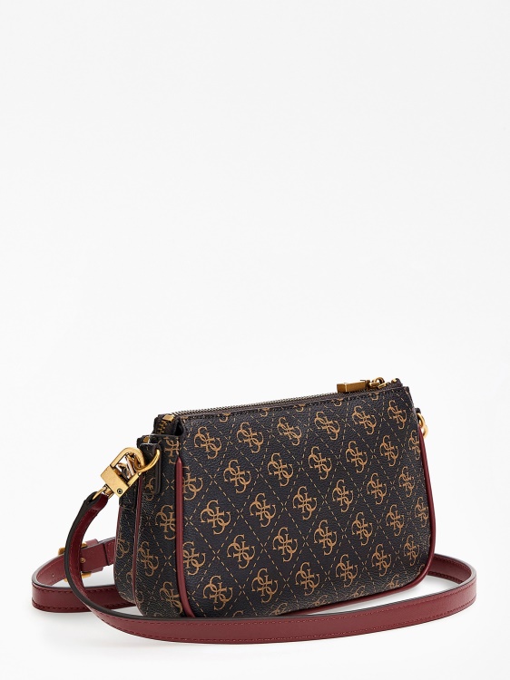 Izzy 4g лого мини чанта за кръст Guess черна