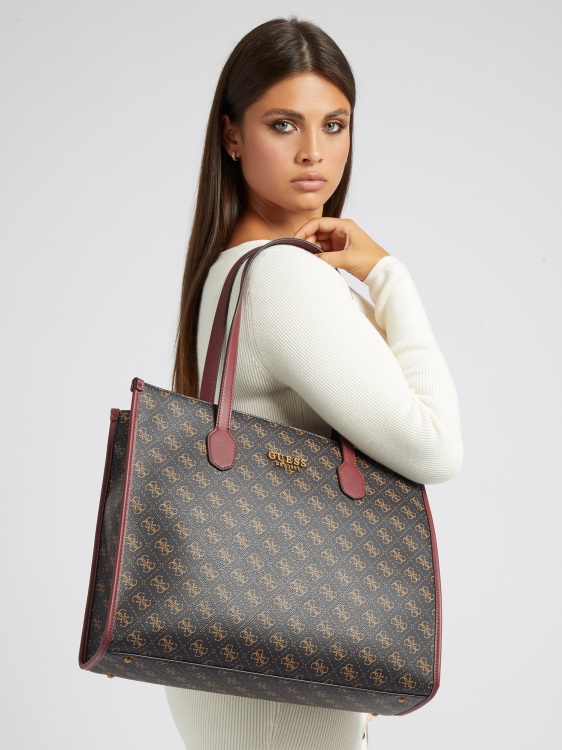 Black Guess Silvana 4g Logo Shopper