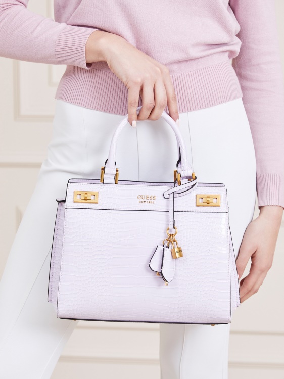 дамска чанта Katey с крокодил, Guess Lilac