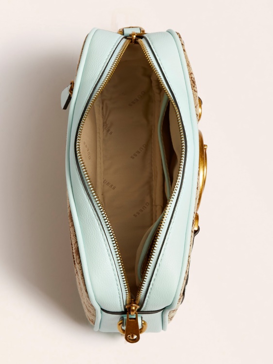 Guess светло синьо Aviana 4g лого мини Crossbody