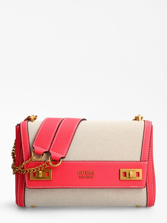 Katey чанта през рамо фуксия Guess