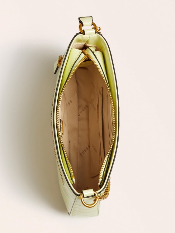 Lgl чанта за през рамо с крокодилна щампа Guess