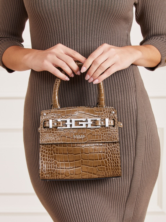 Guess Cristina мини чанта зелена