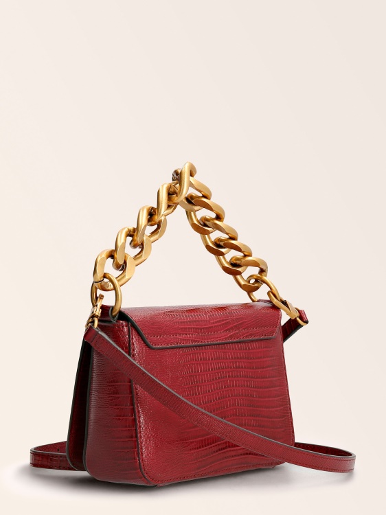 Mini Chanta Tullia Croc Print Guess Red