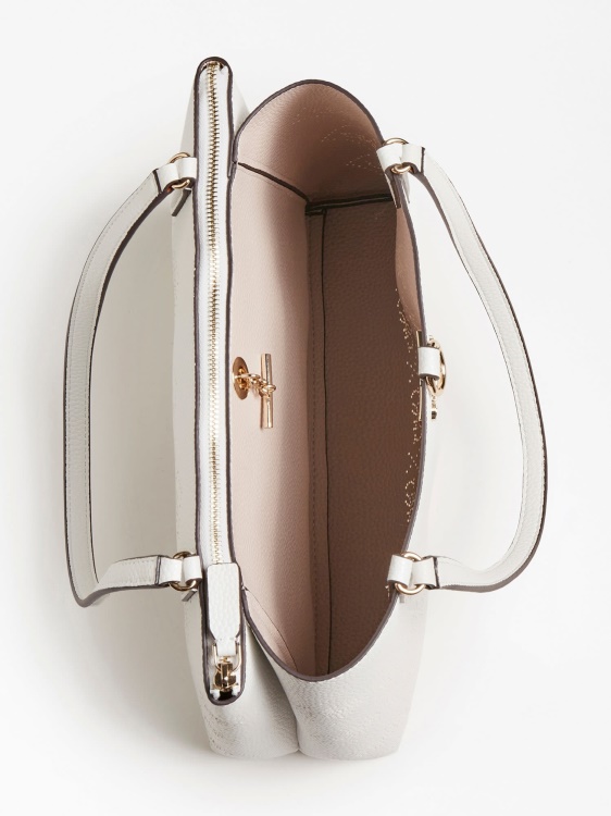 чанта през рамо с лого Amara 4g Guess бяла