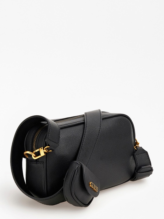 Guess No Limit Pocket мини чанта през рамо черна