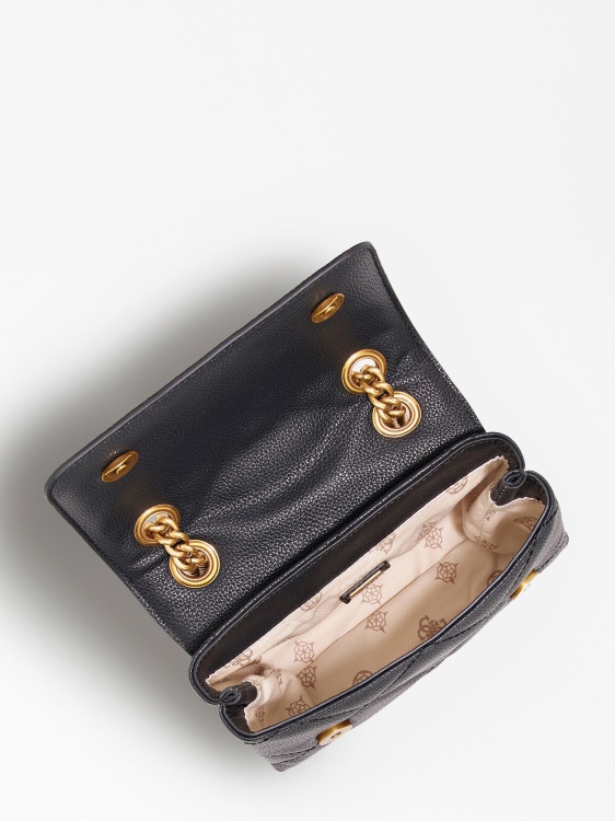 черна ватирана мини чанта през рамо Abey Guess