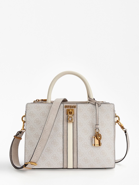 Ginevra 4g лого чанта сметана Guess