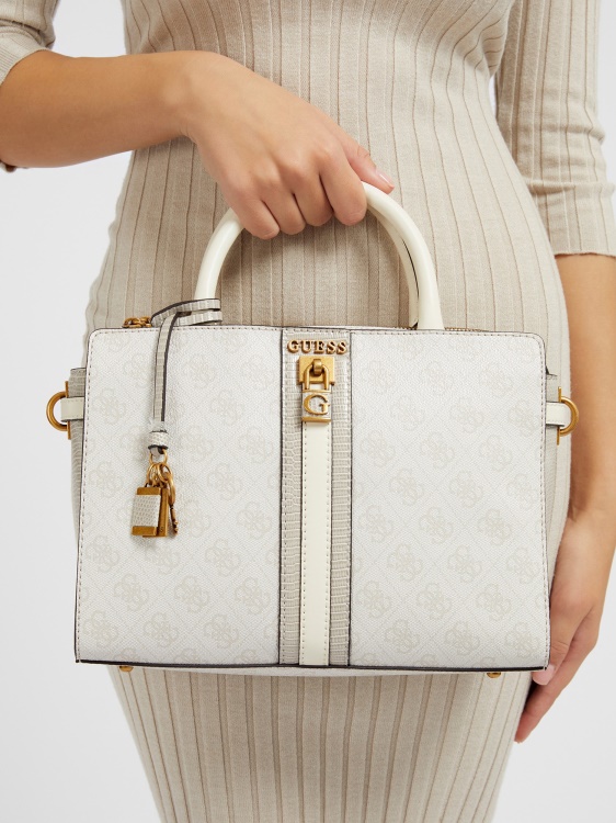 Ginevra 4g лого чанта сметана Guess