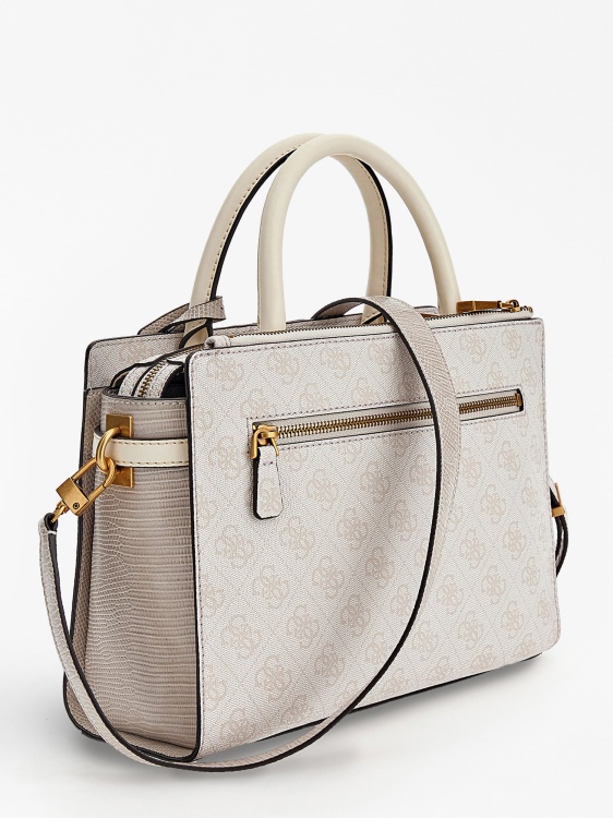 Ginevra 4g лого чанта сметана Guess