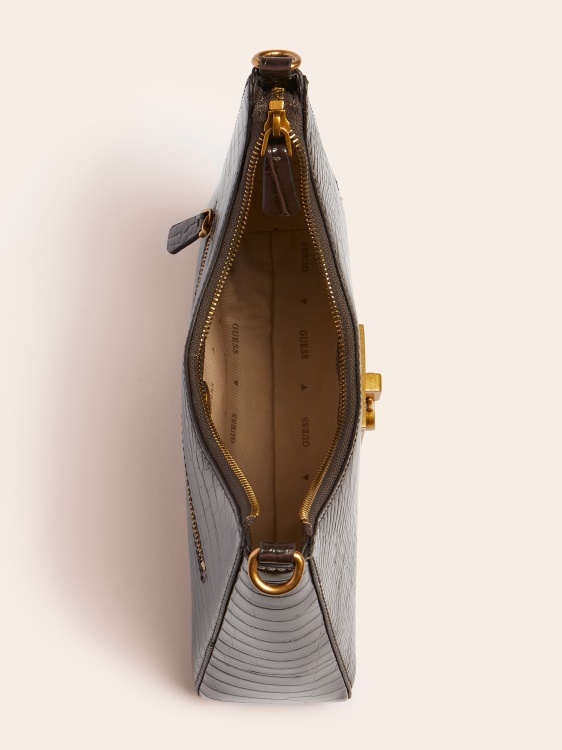 кафяв стефи крокодил щампа Hobo Guess