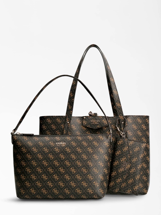 Guess Brown Brenton 4g Logo Shopper