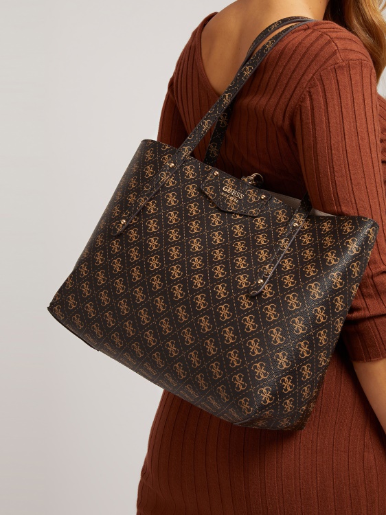 Guess Brown Brenton 4g Logo Shopper