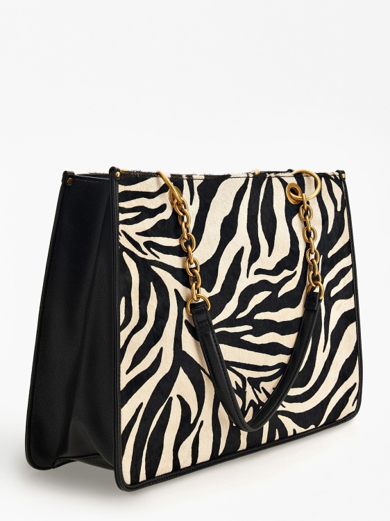Animalier Aviana естествена кожа Shopper Guess