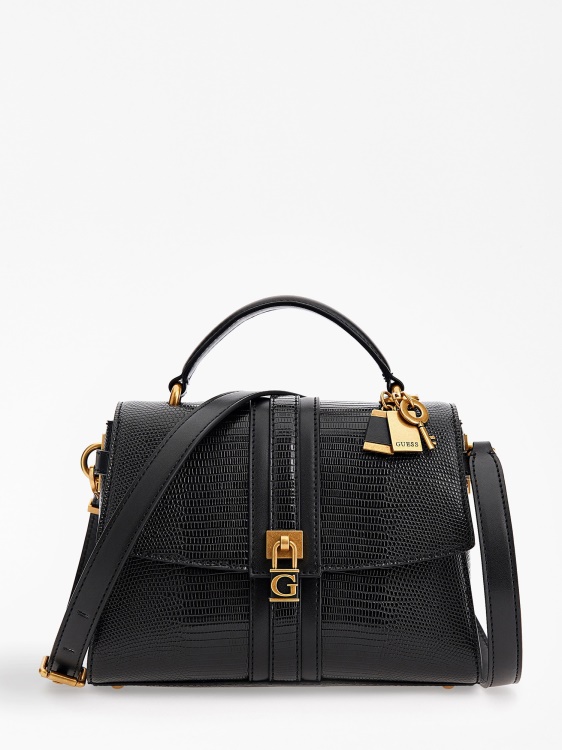 Ginevra мини чанта с принт на питон Guess Black