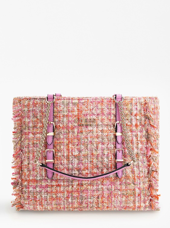 Guess Adam Tweed Shopper Pink