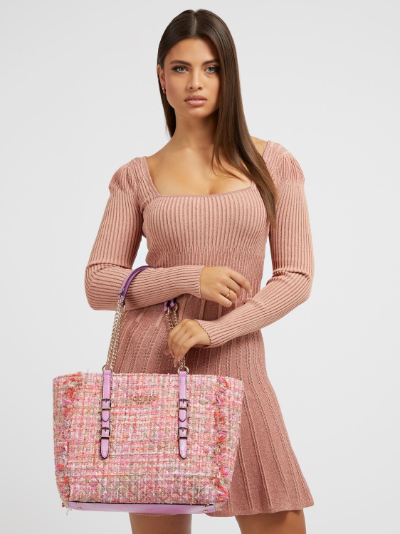 Guess Adam Tweed Shopper Pink