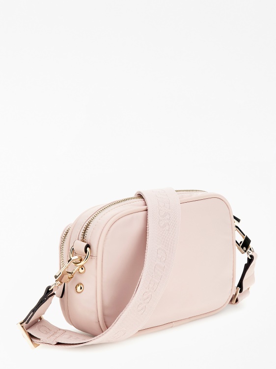 Gemma Saffiano Mini Crossbody Guess розово