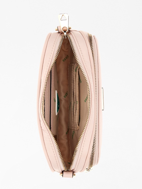 Gemma Saffiano Mini Crossbody Guess розово