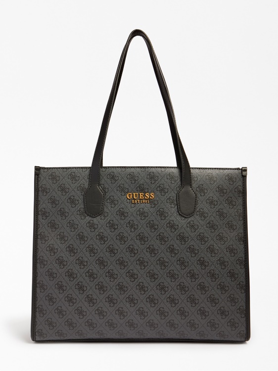 Silvana 4g Logo Shopper Grey Guess