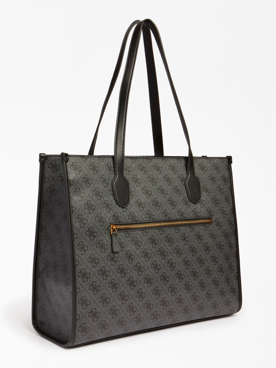 Silvana 4g Logo Shopper Grey Guess