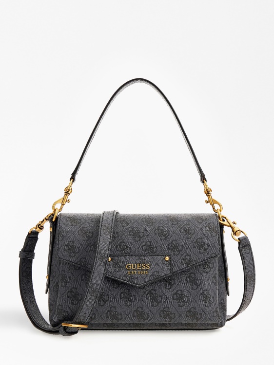 Guess Brenton мини чанта през рамо сива