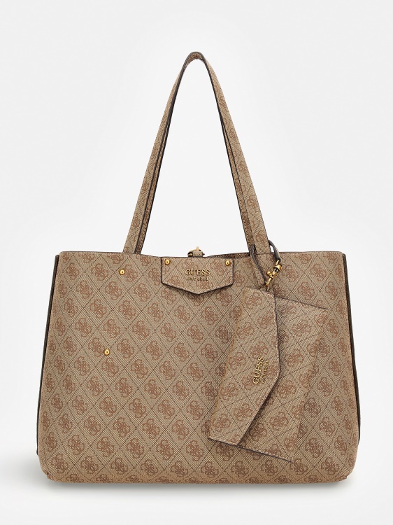 Eco Brenton 4g лого Shopper Beige Guess