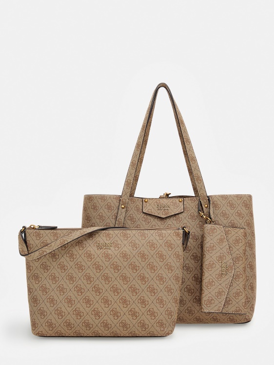 Eco Brenton 4g лого Shopper Beige Guess