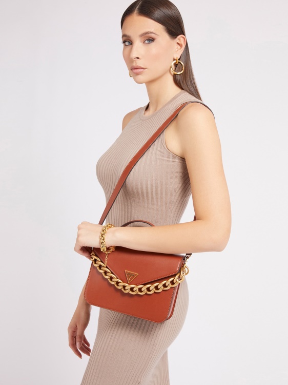 Retour мини чанта Guess кафяво