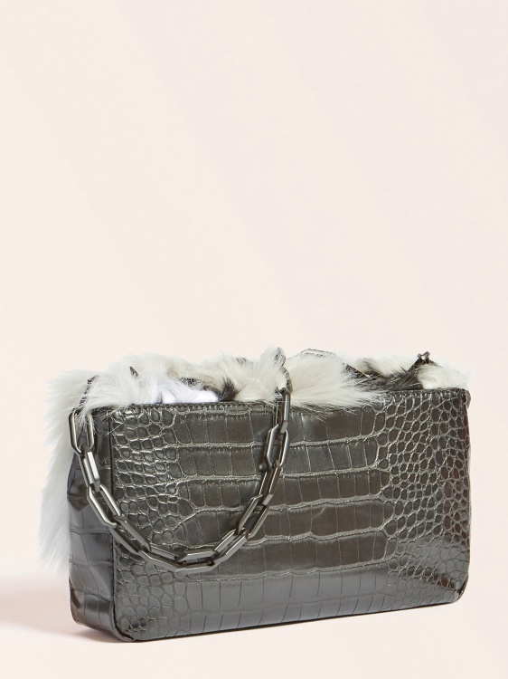 Guess Helma изкуствена кожа кръстосано черно