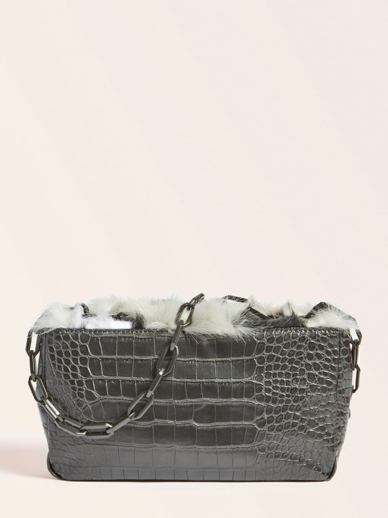 Guess Helma изкуствена кожа кръстосано черно