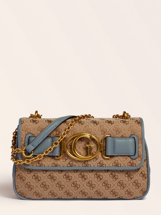 Blue Aileen 4g чанта през рамо с лого Guess