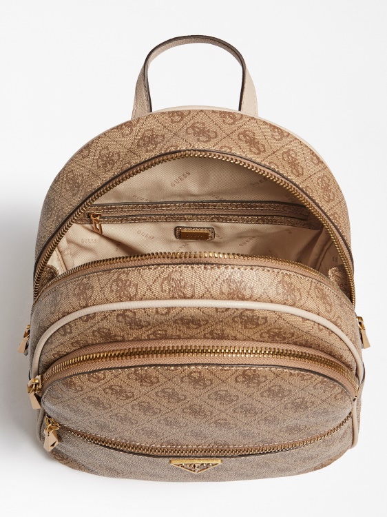 бежова раница Guess Manhattan 4g с лого