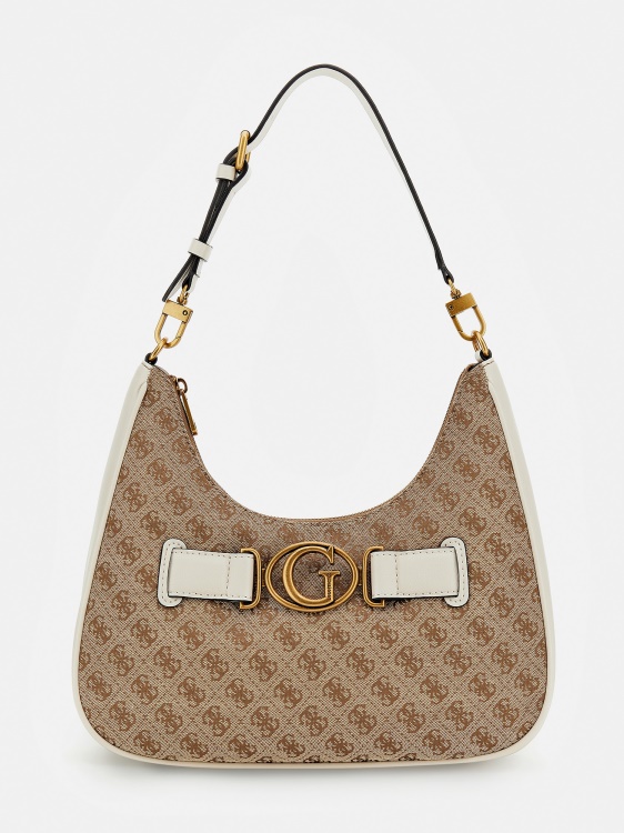 White Guess Aviana 4g Logo Hobo