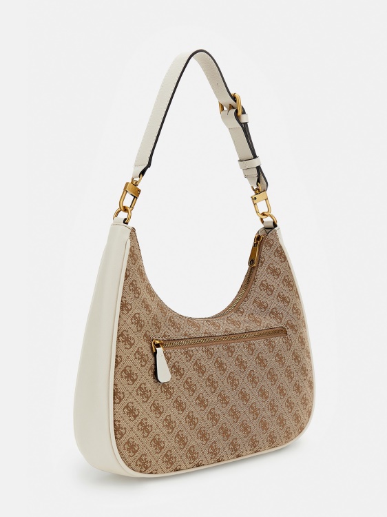 White Guess Aviana 4g Logo Hobo