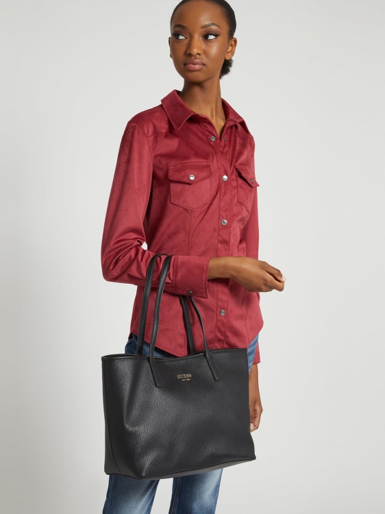 Guess Vikky Shopper с чантичка черна