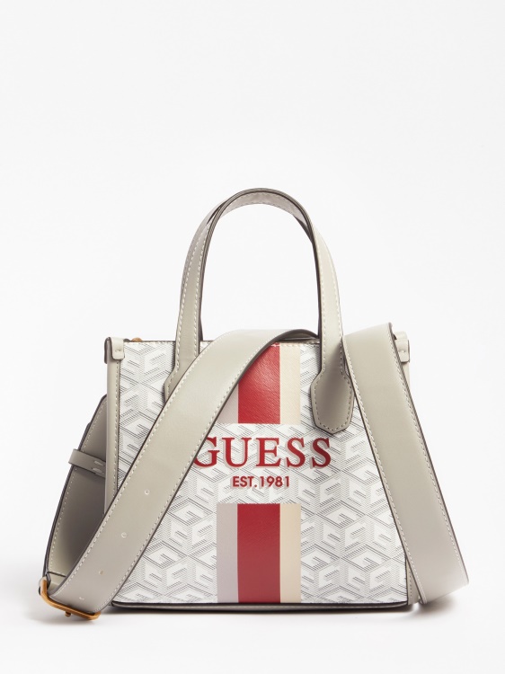 Silvana G Cube лого микро чанта Guess крем