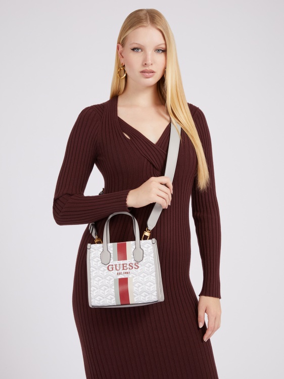 Silvana G Cube лого микро чанта Guess крем