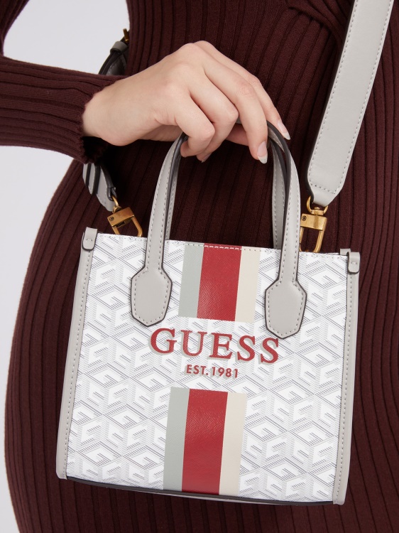 Silvana G Cube лого микро чанта Guess крем